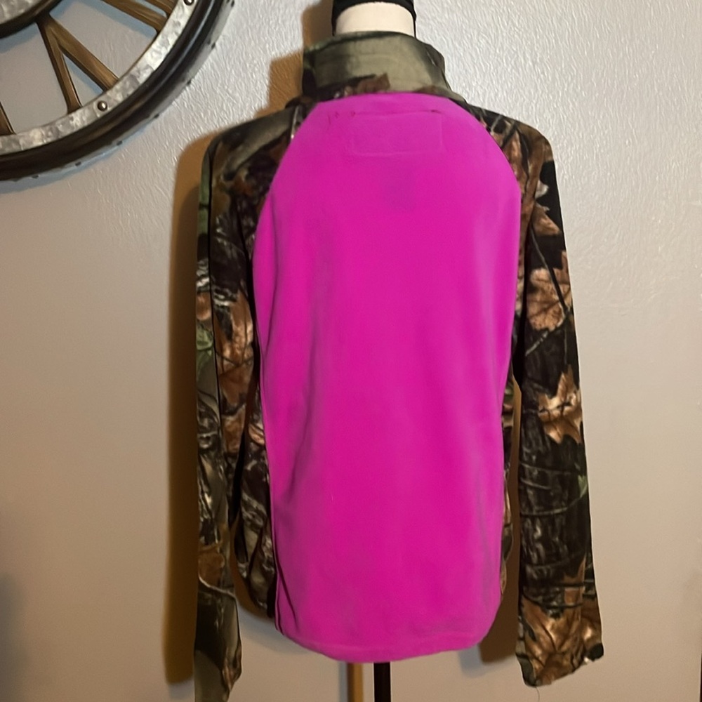 TRAIL CREST Pink and green Camouflage Women's Jacket - Picture 3 of 6